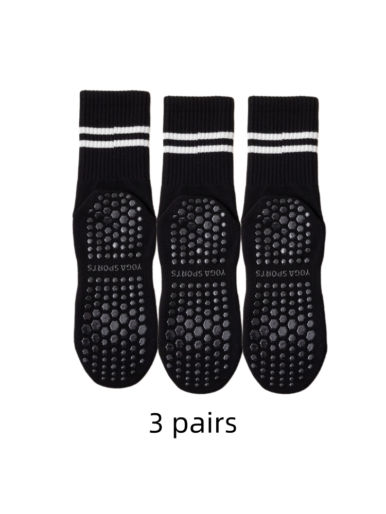 3 Pairs of Yoga Socks, Medium  - Medias Para Pilates Y Yoga ulasan dan harga