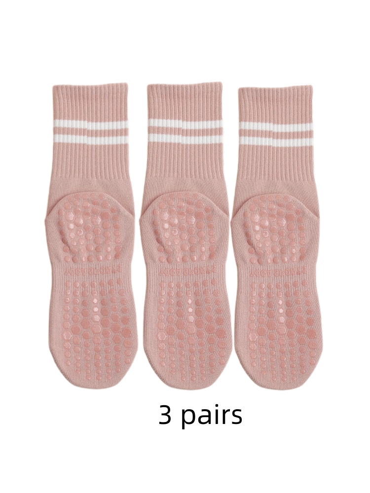 3 Pairs of Yoga Socks, Medium  - Medias Para Pilates Y Yoga ulasan dan harga