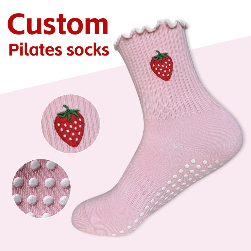 2 pairs of women's fruit-embro - Medias Para Pilates Y Yoga ulasan dan harga