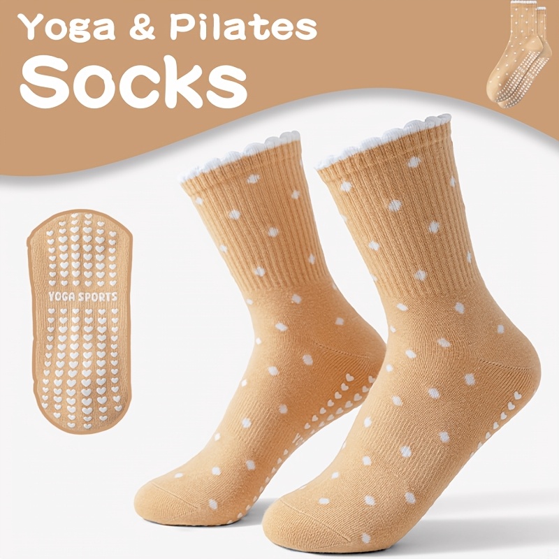 Women's Brown yoga Socks, Whit - Medias Para Pilates Y Yoga ulasan dan harga