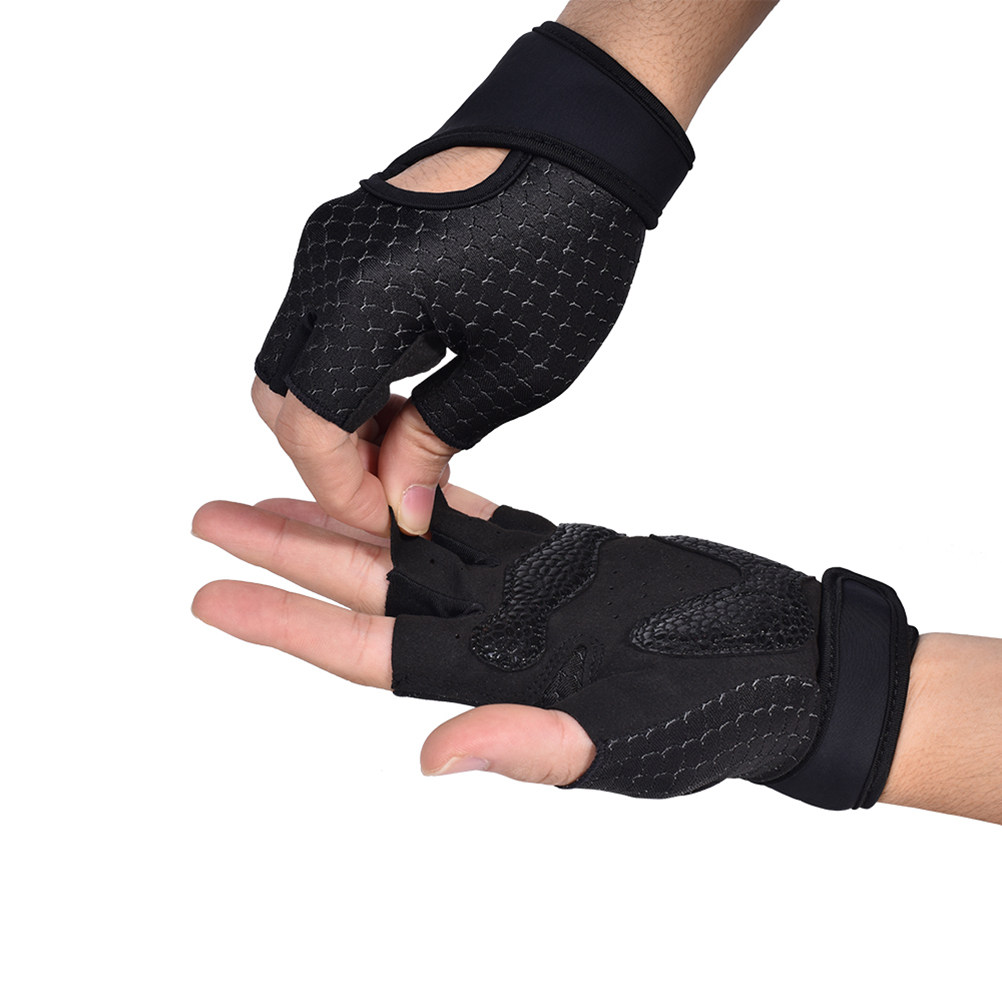 1Pair Fitness Gloves Half Fing - Pilate Yoga Workout ulasan dan harga