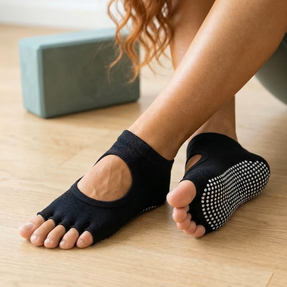 Backless Five Toe Yoga Socks O - Medias Para Pilates Y Yoga ulasan dan harga