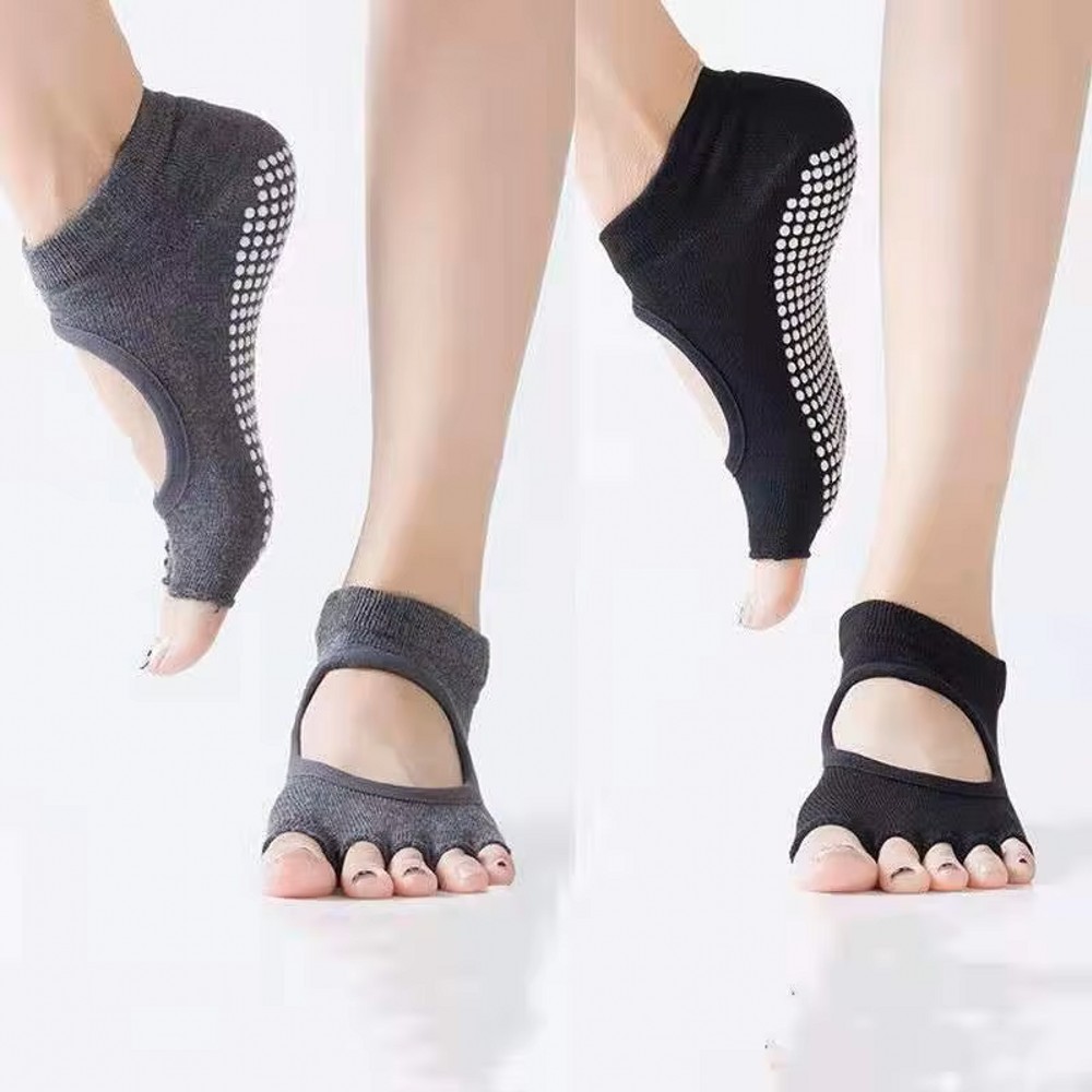 Backless Five Toe Yoga Socks O - Medias Para Pilates Y Yoga ulasan dan harga